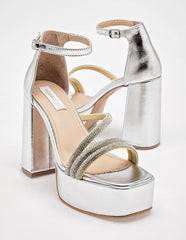 Zapatilla para graduación para Mujer  GALIA  color plateado en Moramora