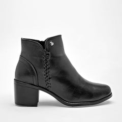 Botín de piel  para Mujer   cod. 137932