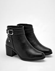 Botín de piel  para Mujer   cod. 137933