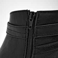 Botín de piel  para Mujer  marca Moramora Negro cod. 137933