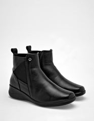 Botín de piel  para Mujer   cod. 137934