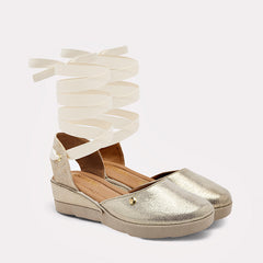 Sandalia  para Mujer  marca Moramora Oro cod. 138084