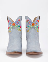 Botín Tacón para Mujer Azul CORAL en Moramora