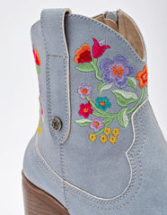 Botín Tacón para Mujer Azul CORAL en Moramora