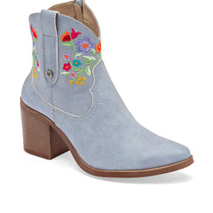 Botín Tacón para Mujer Azul CORAL en Moramora