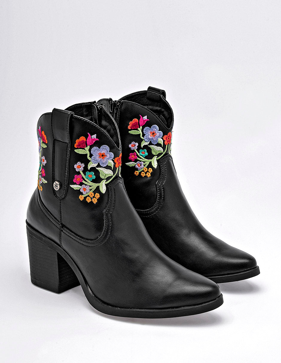 Botín Tacón para Mujer  Negro CORAL en Moramora