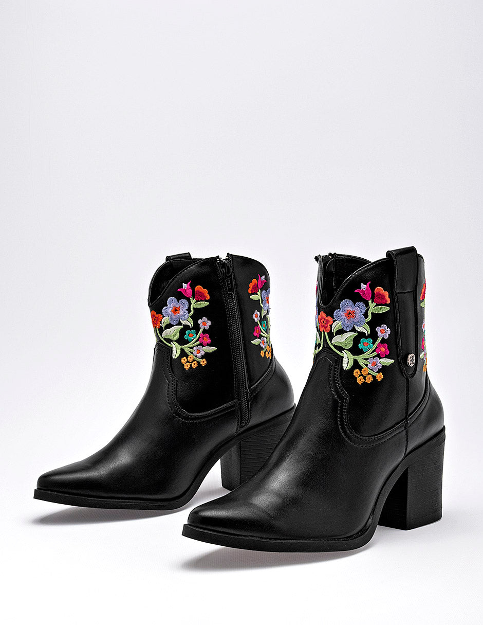 Botín Tacón para Mujer  Negro CORAL en Moramora