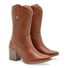 Bota Tacón para Mujer  Camel cod. TABITA