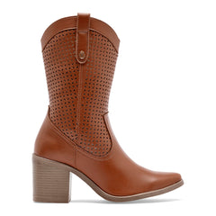 Bota Tacón para Mujer  Camel cod. TABITA