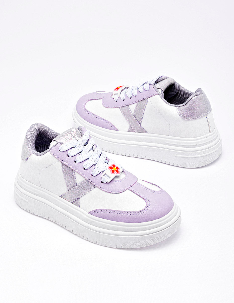 Tenis para Niña Blanco Camile en Moramora