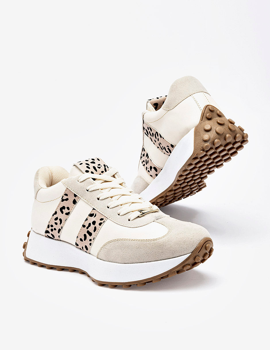 Tenis para Mujer  Marfil Ximena Moramora