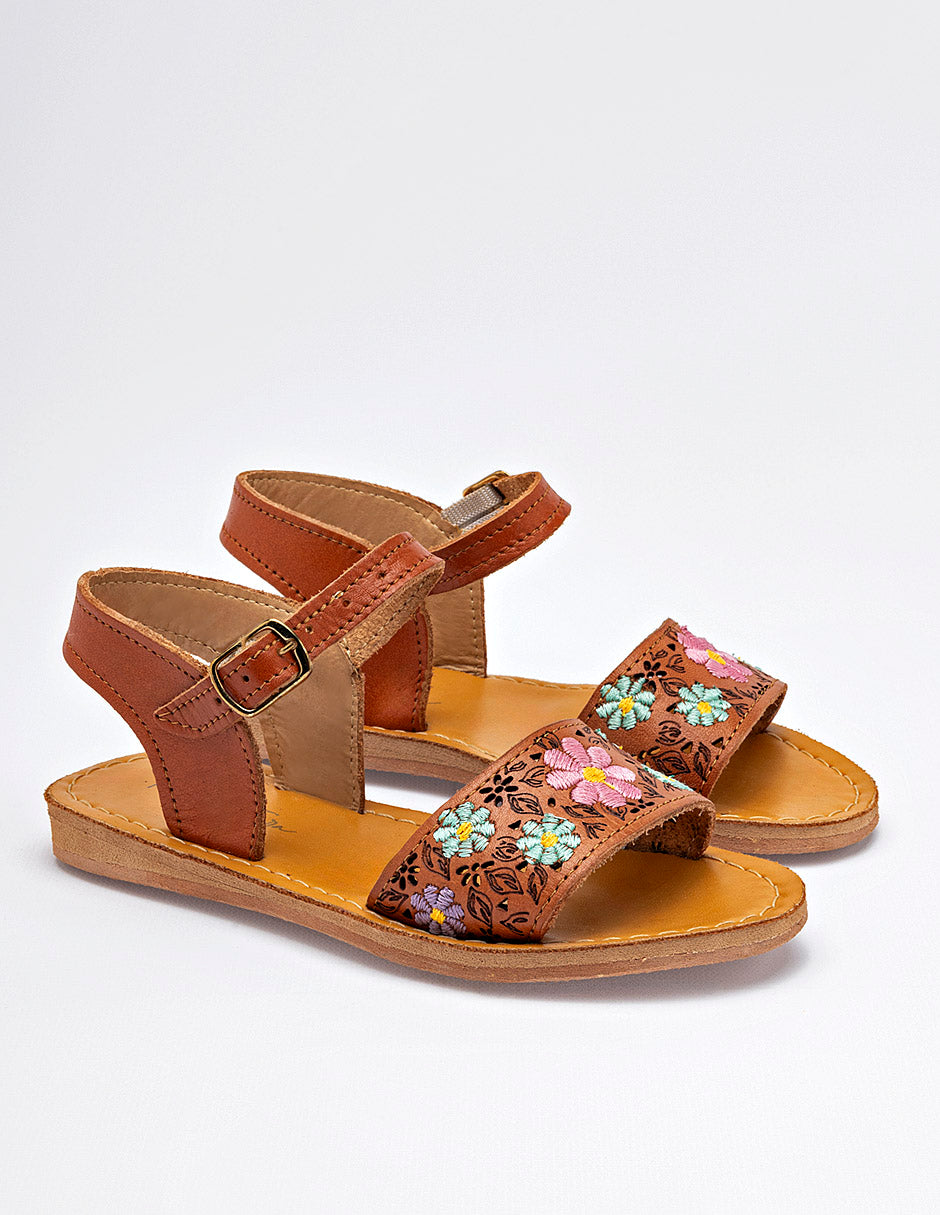 Sandalia para Niña  Beige Giovanna en Moramora