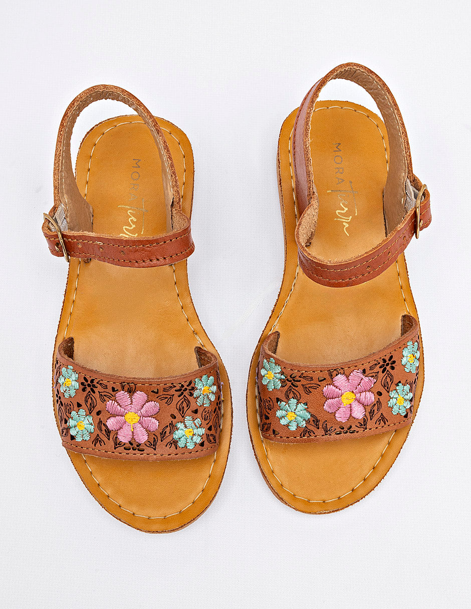 Sandalia para Niña  Beige Giovanna en Moramora