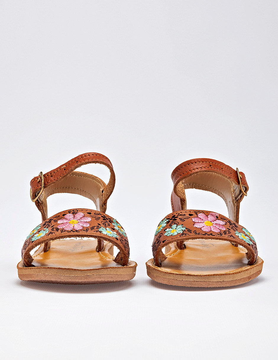 Sandalia para Niña  Beige Giovanna en Moramora