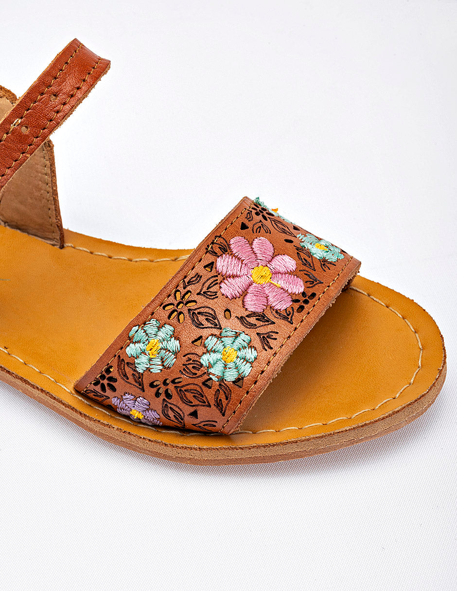 Sandalia para Niña  Beige Giovanna en Moramora
