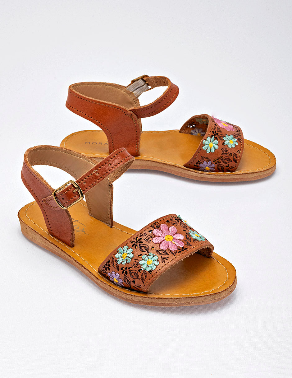 Sandalia para Niña  Beige Giovanna en Moramora