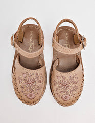 Sandalia artesanal para Preescolar Niña  Beige Margaret en Moramora