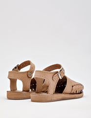 Sandalia artesanal para Preescolar Niña  Beige Margaret en Moramora