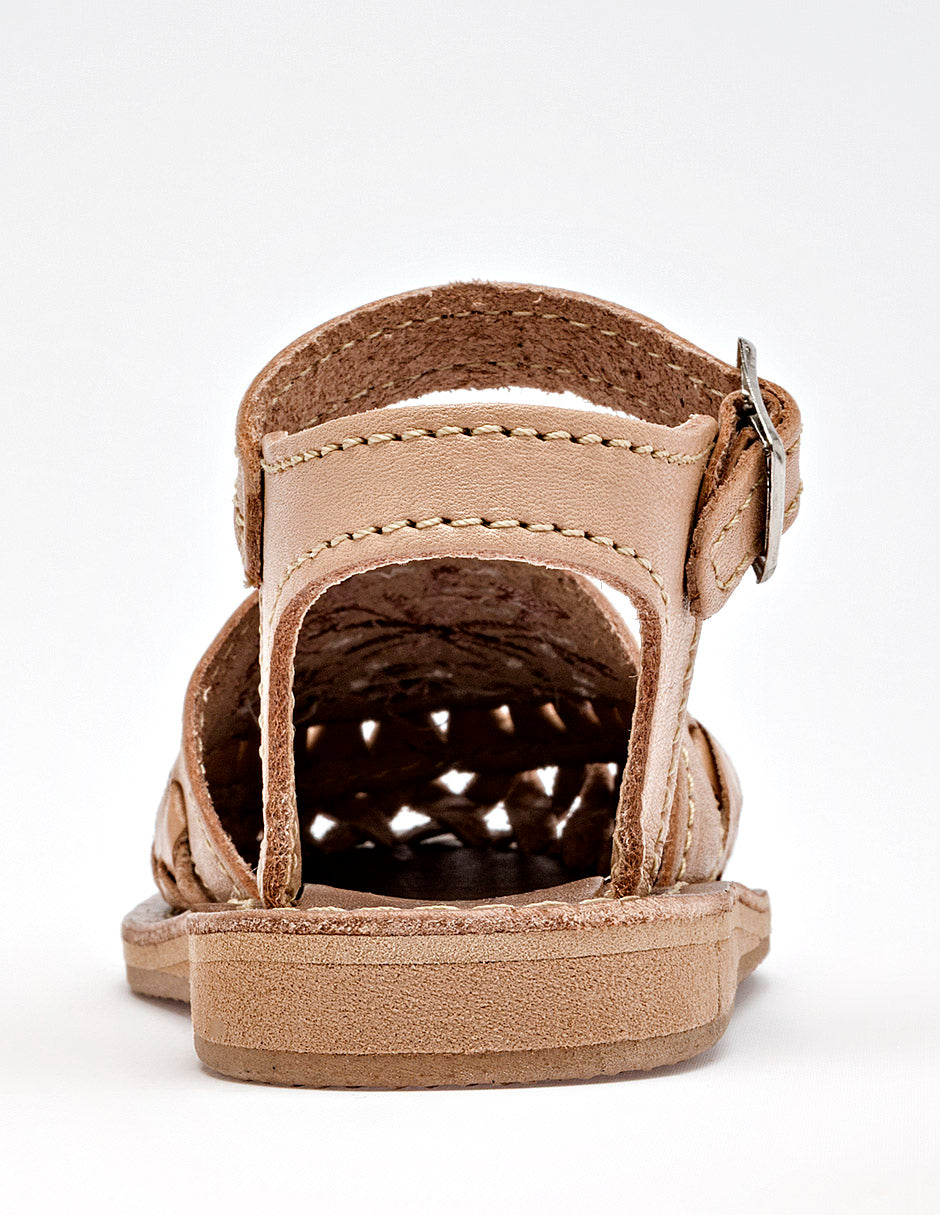 Sandalia artesanal para Preescolar Niña  Beige Margaret en Moramora