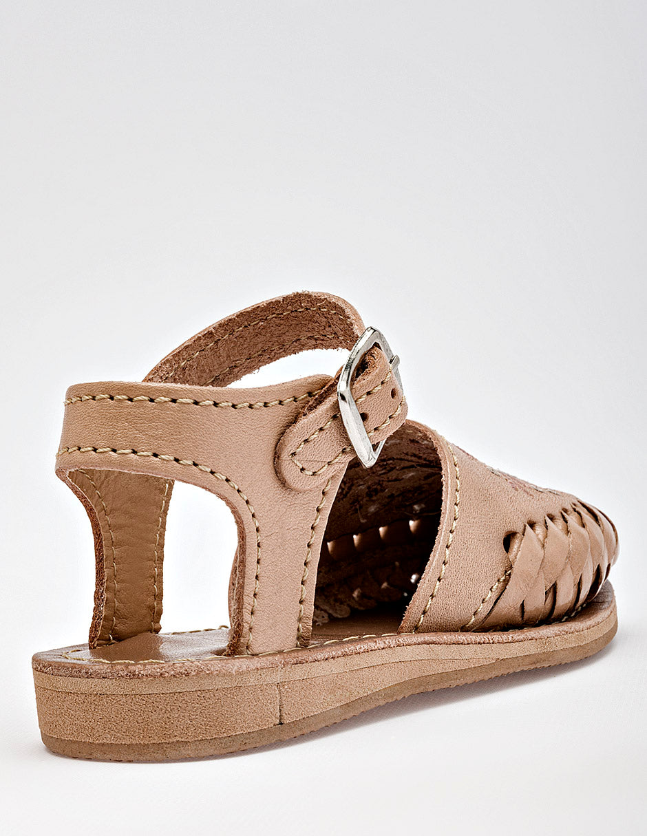 Sandalia artesanal para Preescolar Niña  Beige Margaret en Moramora