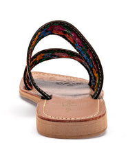 Sandalia artesanal piel para Mujer  Negro Mercedes