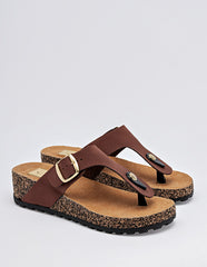 Sandalia cuña para Mujer  Camel Amal