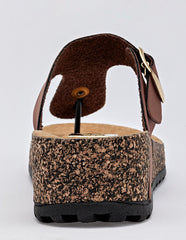 Sandalia cuña para Mujer  Camel Amal