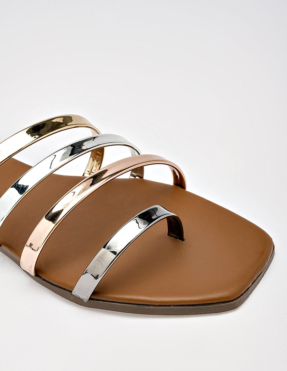 Sandalia piso para Mujer  Multicolor Valentina en Moramora