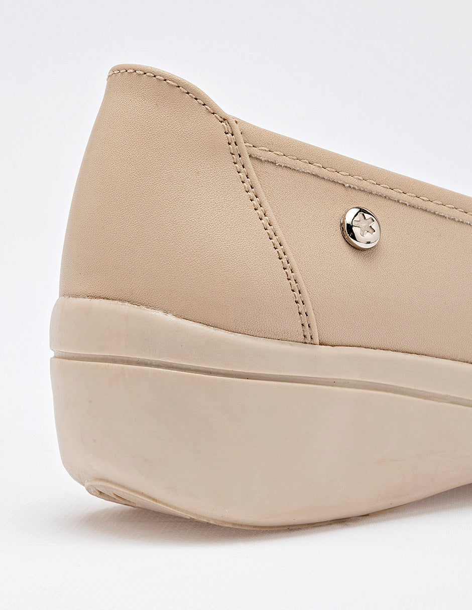 Zapato casual para Mujer Beige Chelsea en Moramora