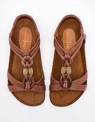 Sandalia artesanal piel para Mujer  cod. 140643