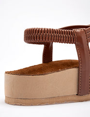 Sandalia artesanal piel para Mujer  cod. 140643