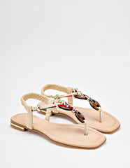 Sandalia piso para Mujer  Beige Georgina