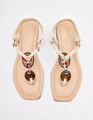 Sandalia piso para Mujer  Beige Georgina