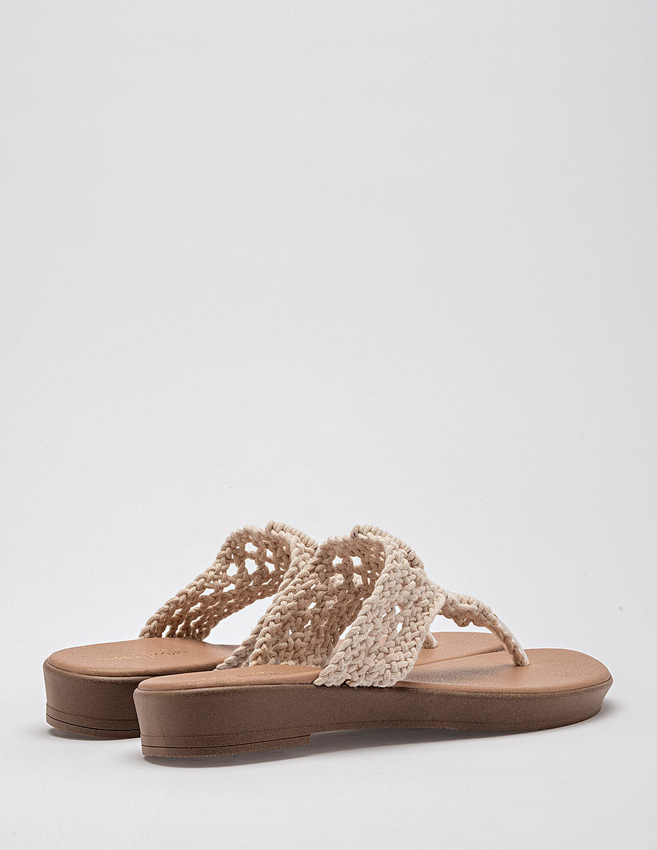 Sandalia piso para Mujer  Marfil Primrose Mora Tierra