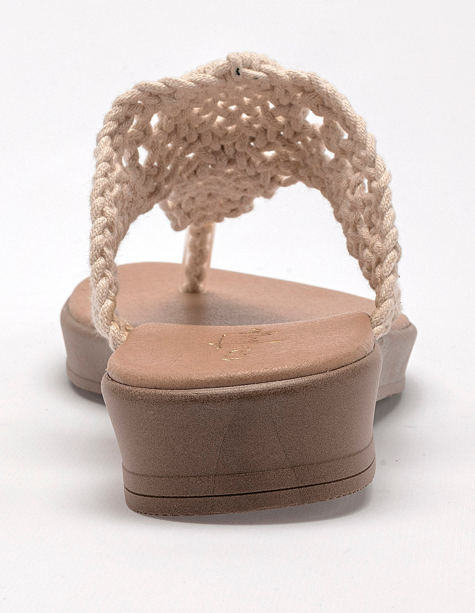 Sandalia piso para Mujer  Marfil Primrose Mora Tierra