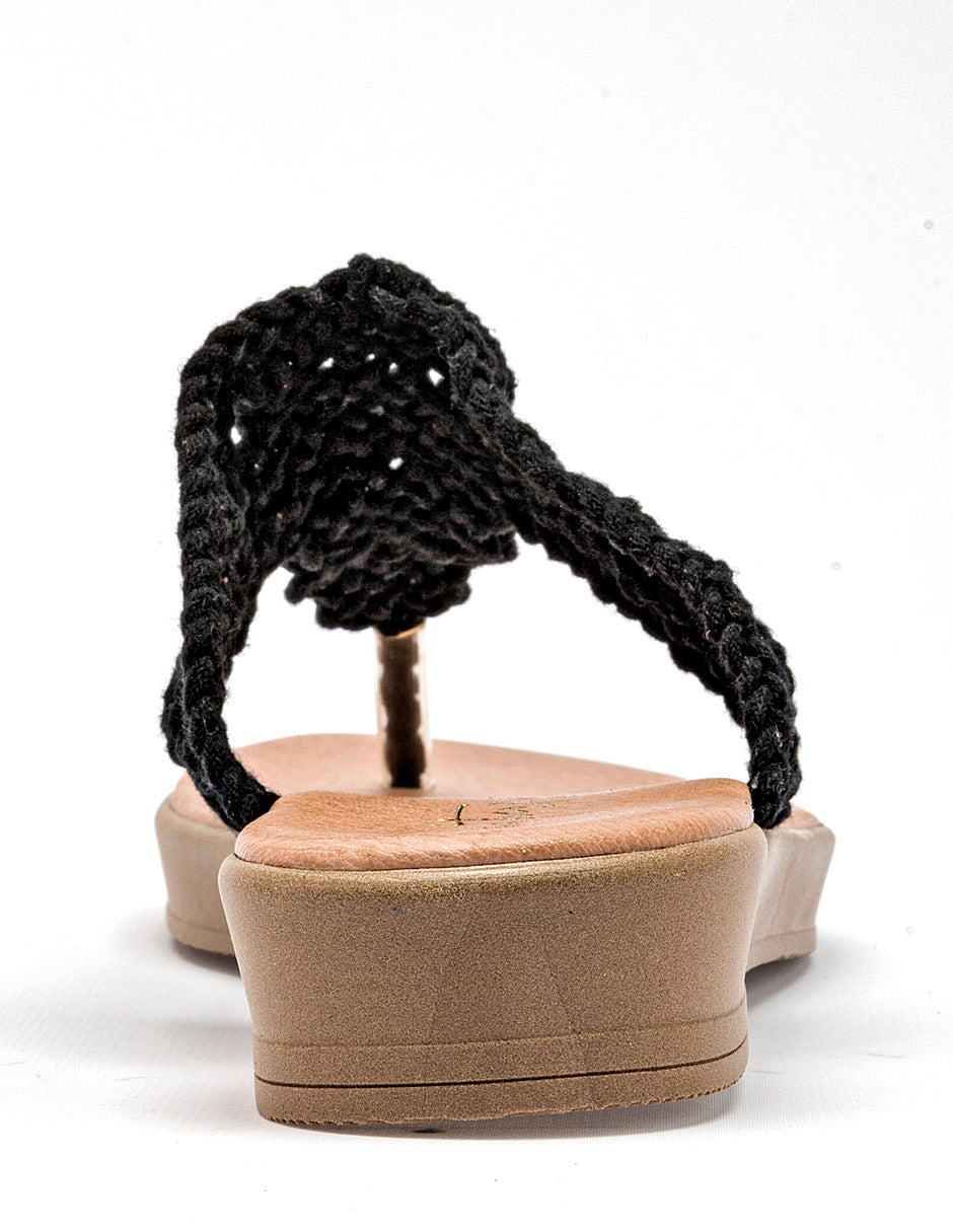 Sandalia cuña para Mujer  Negro Primrose