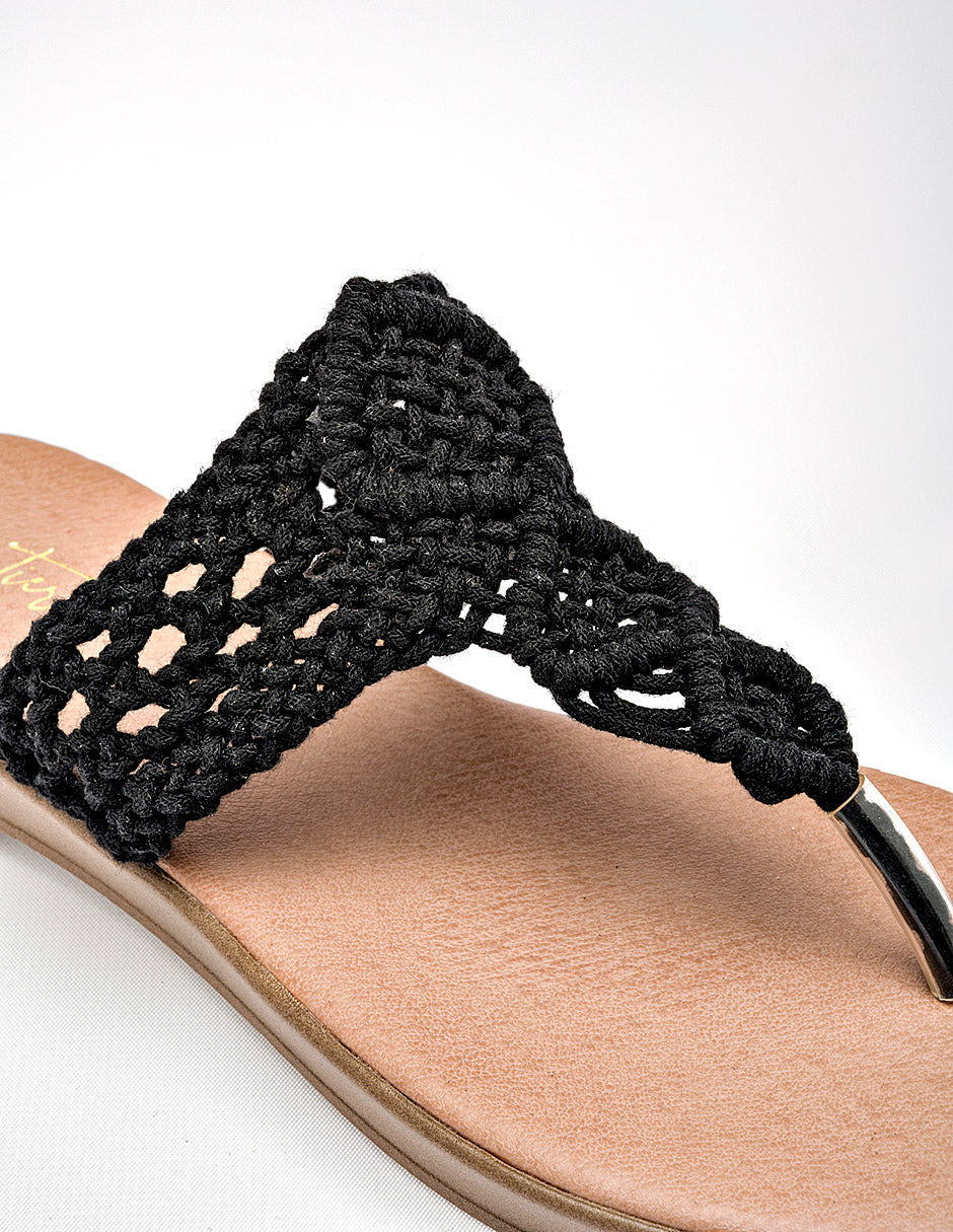 Sandalia cuña para Mujer  Negro Primrose