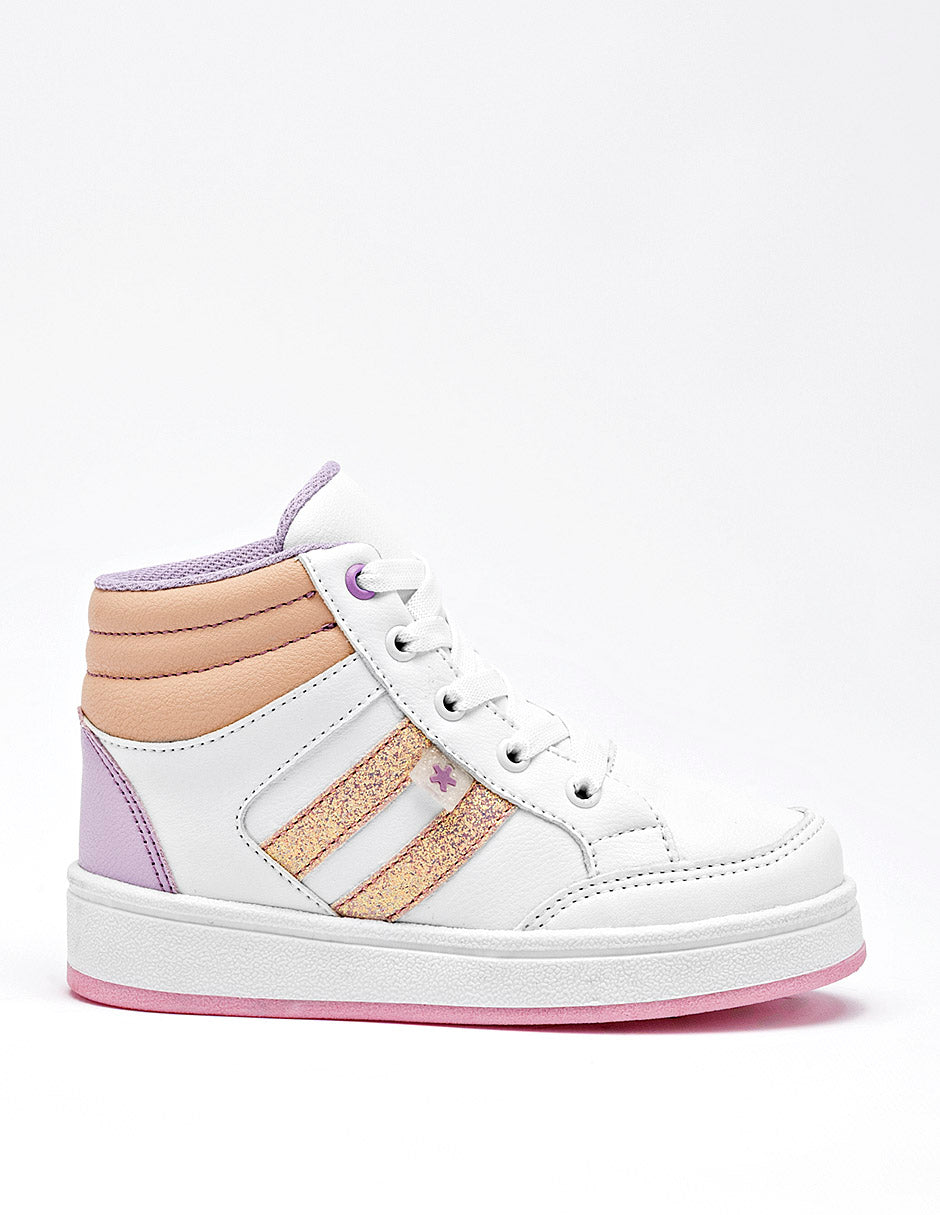 Tenis para Preescolar Niña Blanco Darcy