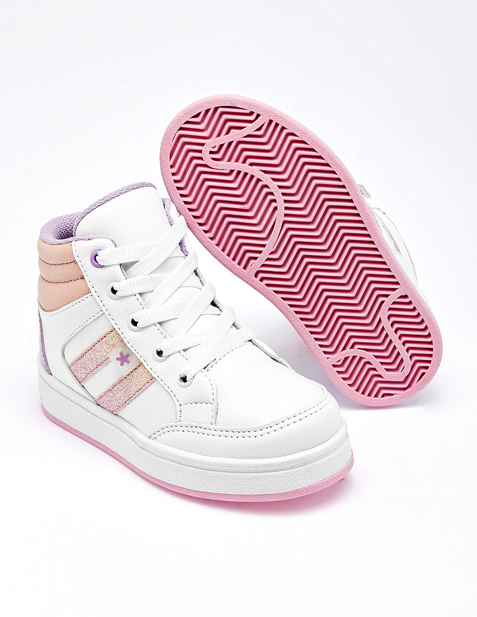 Tenis para Preescolar Niña Blanco Darcy
