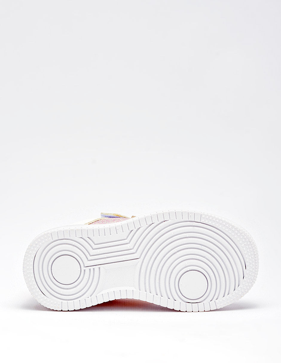 Tenis para Preescolar Niña  Blanco Robin