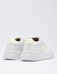 Tenis escolar para Niña  Blanco Mallory