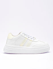 Tenis escolar para Niña  Blanco Mallory