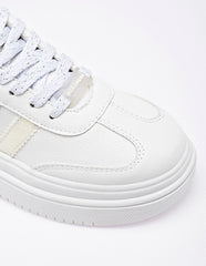 Tenis escolar para Niña  Blanco Mallory
