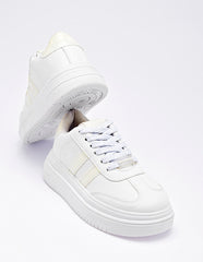 Tenis escolar para Niña  Blanco Mallory
