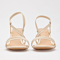 Zapatilla abierta para Mujer Beige Quirina