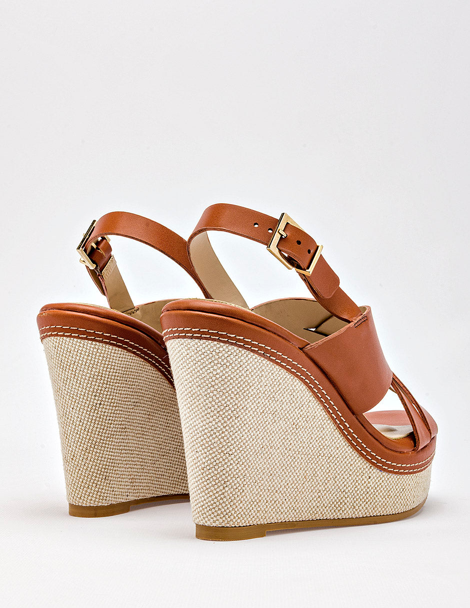 Sandalia cuña para Mujer Camel WINONA en Moramora