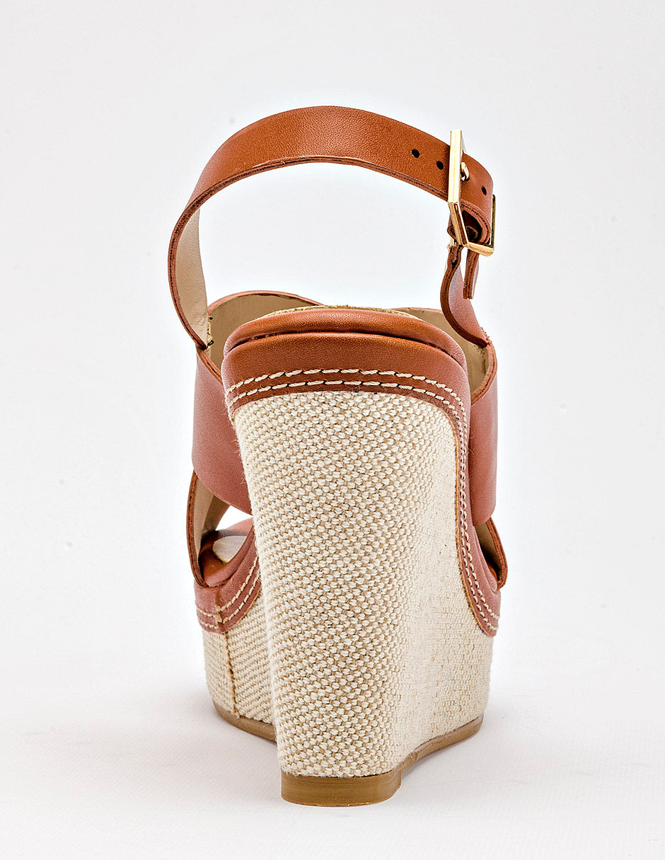 Sandalia cuña para Mujer Camel WINONA en Moramora