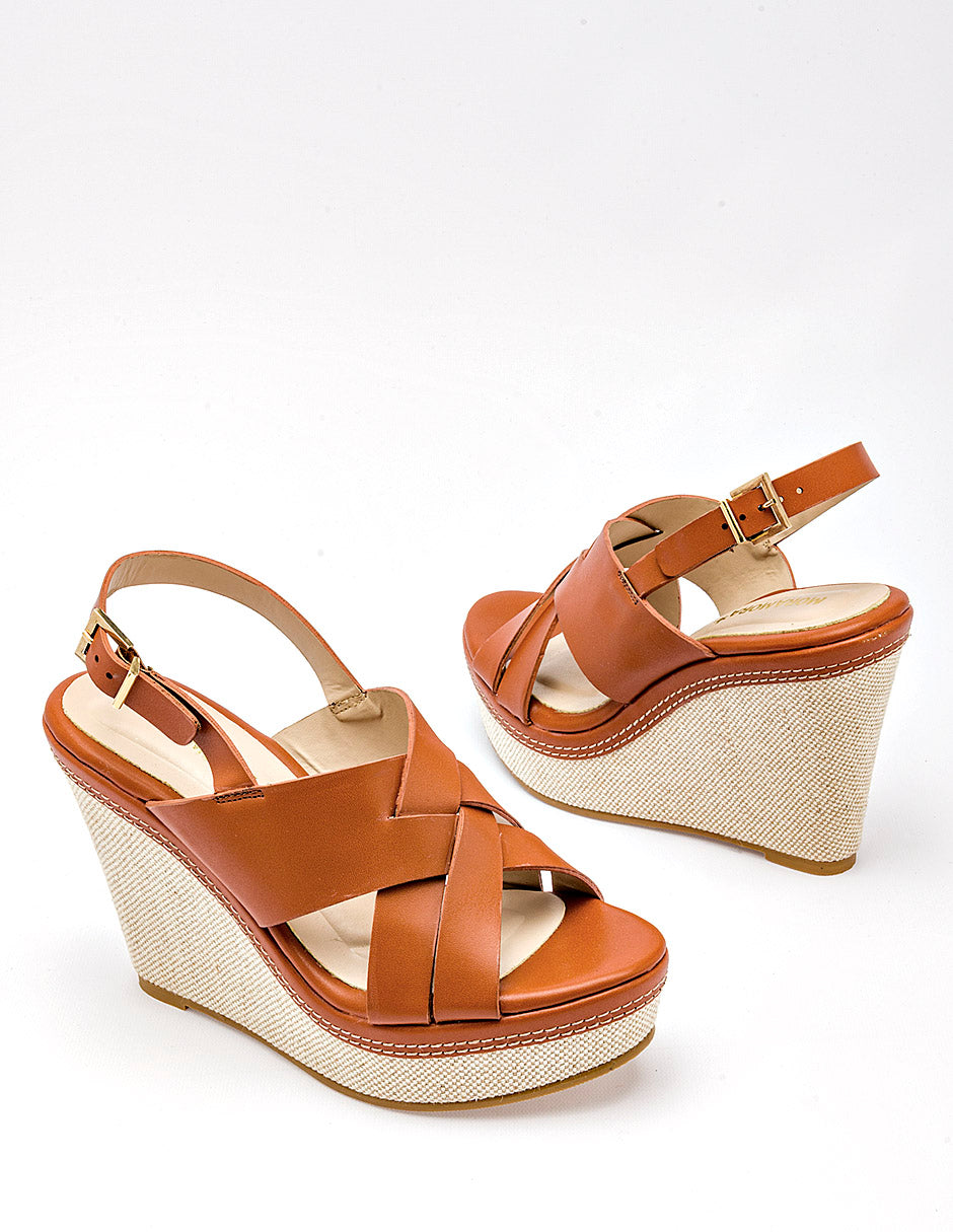 Sandalia cuña para Mujer Camel WINONA en Moramora