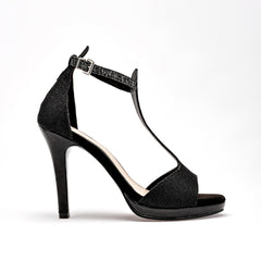 Zapatilla abierta para Mujer Negro Eleonor