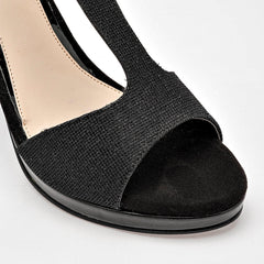 Zapatilla abierta para Mujer Negro Eleonor